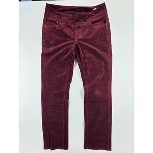 Jag Jeans Pull on High Rise Straight Leg Rose Velvety‎ 14W